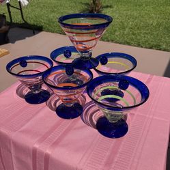Ice cream or martini glass set