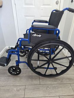 Drive Medical Blue Streak Lightweight Wheelchair, silla de ruedas