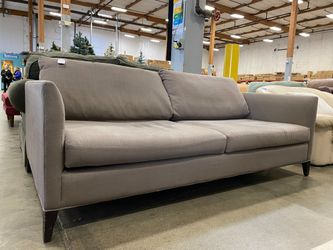 CRATE & BARREL Grey Fabric Sofa