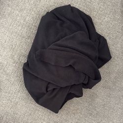 Black fleece fabric (2-ish yards)
