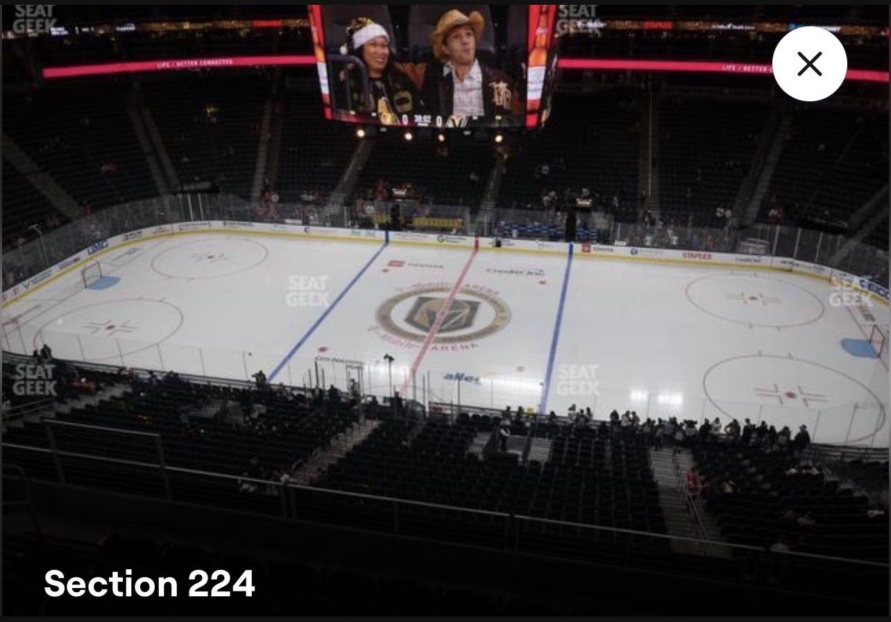 I have Tix Golden Knights Vs Washington Capitals 1/21/2023 7:00