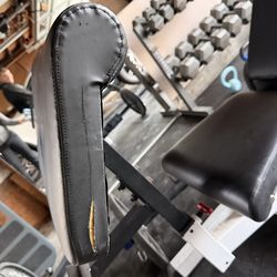 Body solid bench and bicep attachment