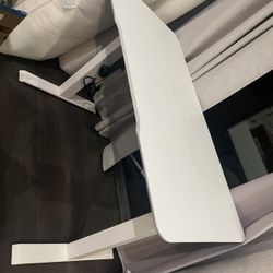 White Electric Standing Desk