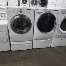 Lg And Kenmore Elite Front Load Washer And Dryer Set 