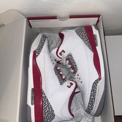 Jordan 3 Cardinal Red 