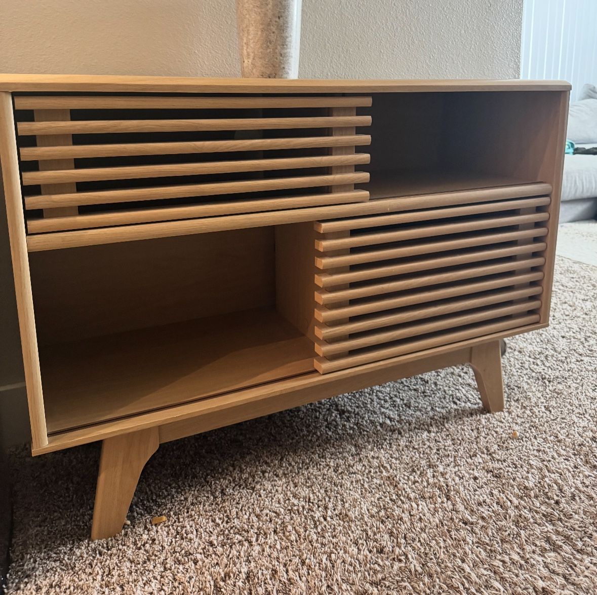 Modway console table Oak