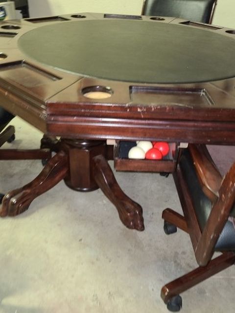 Poker Table With Bumper Pool