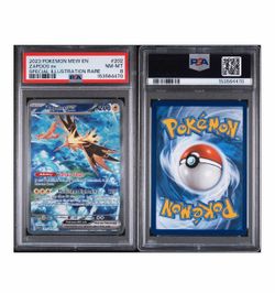 Pokemon Zapdos ex IR 202/165 PSA 8