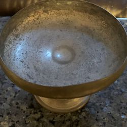Antique Pewter Communion Host bowl