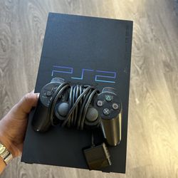 Vintage Sony PlayStation 2 PS2 Console w/ OEM Wired Controller Tested Working Retro Gaming System