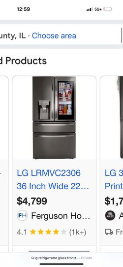 LG Refrigerator and Stove ( Cocina Y Refrigerador)
