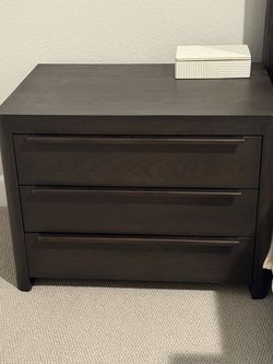 Four Hands Espresso Oak Nightstands