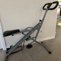 Smart Upright Row-N-Ride® Hydraulic Squat Assist Trainer Machine for Abs and Glute Workout