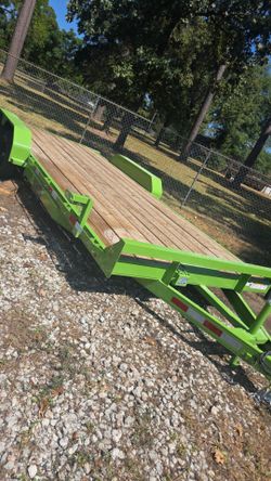 20ft Green Car Hauler