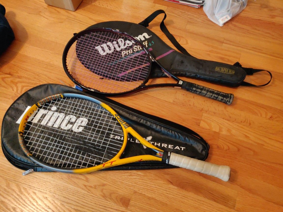 2x Wilson Prince Tennis Racket
