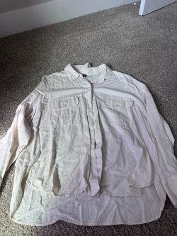Beige H&M Women’s Button Up