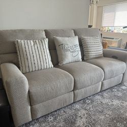 Bob’s Furniture 3 Seat Power Recliner Couch