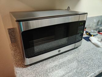 GE stainless steel microwave