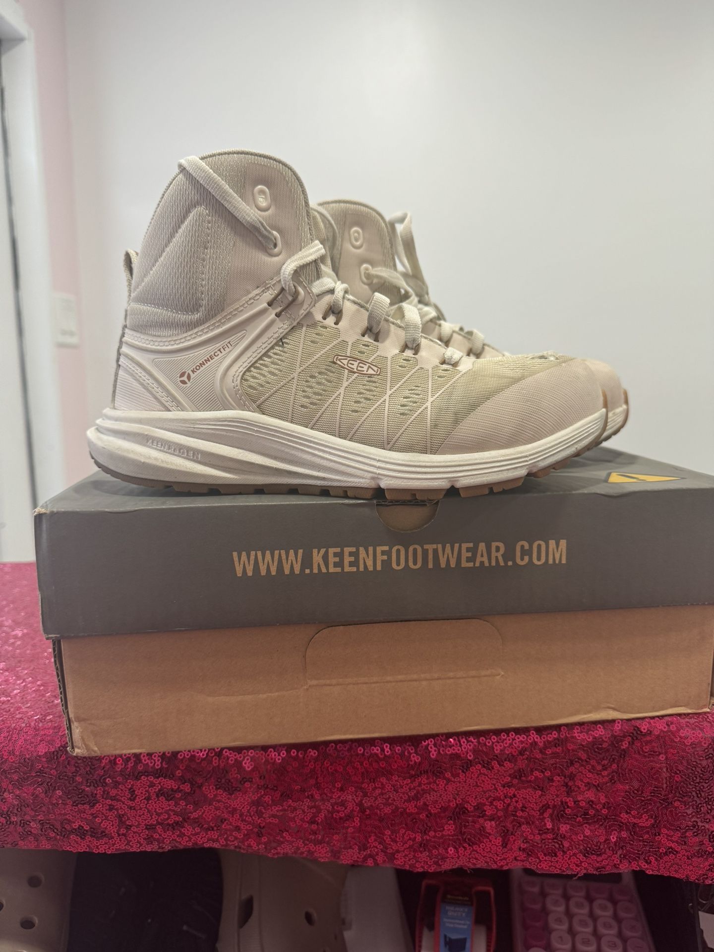 KEEN Utility Women's, Vista Energy Mid Composite Toe Waterproof Work Boot