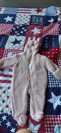 Baby Sherpa Fleece Hooded Snowsuit