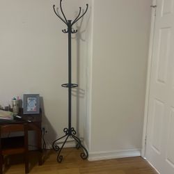 Pier 1 Heavy Wrought Iron Coat Rack Umbrella Stand or Display for your Shop