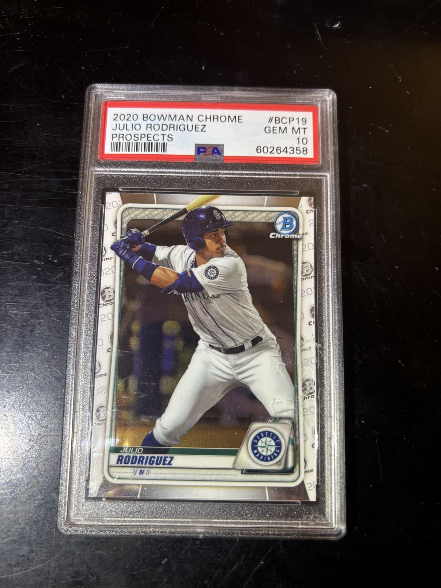 2020 Bowman Chrome Julio Rodriguez PSA 10