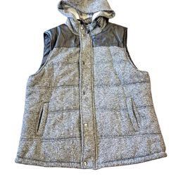 Gray Bomber jacket Vest $35 (Good Condition) Size XL 