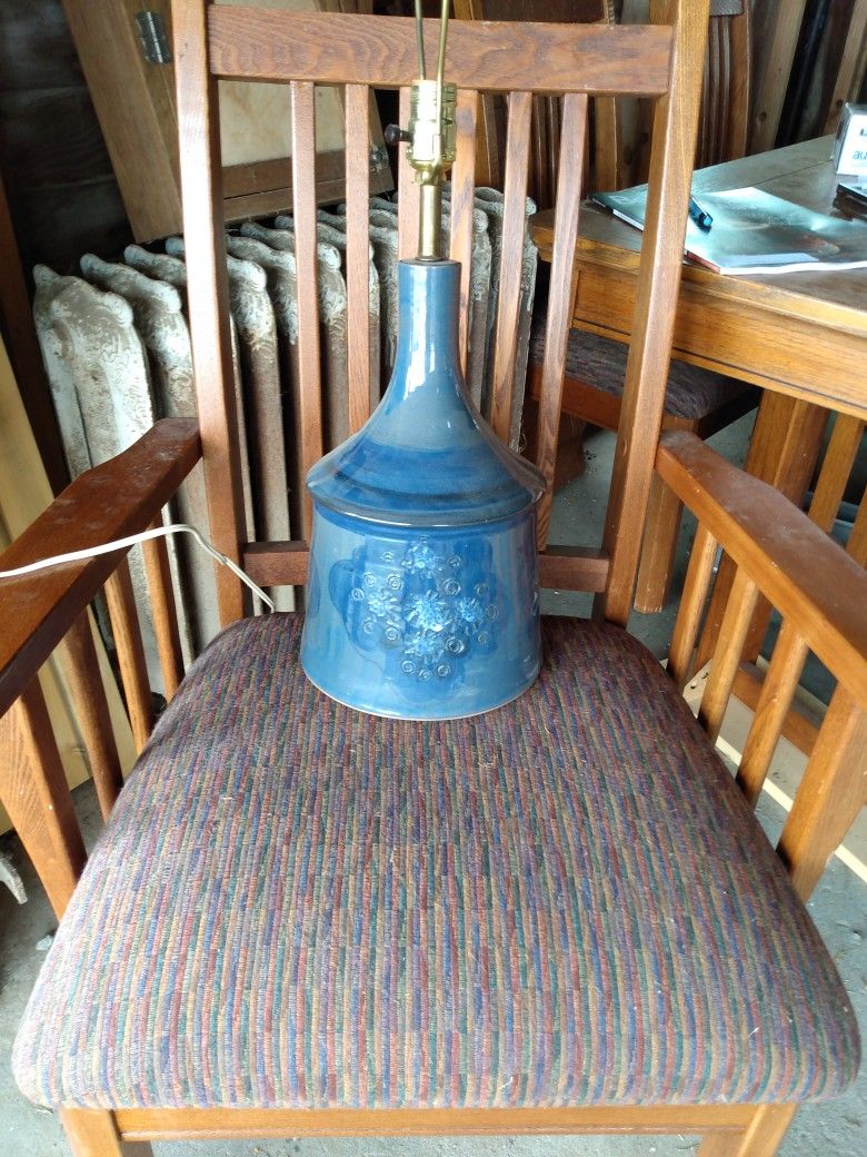 Vintage Blue Lamp