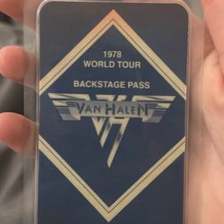 1978 Van Halen Backstage Pass (best Offer)