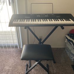 Electronic Keyboard & Bench