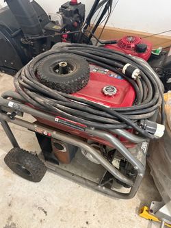 7000W Portable Gas Generator with Heavy Duty Extension Cord