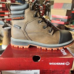 WOLVERINE STEEL TOE WATERPROOF BOOTS SIZE 9