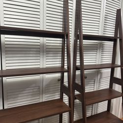 Two Ladder Bookshelves 
