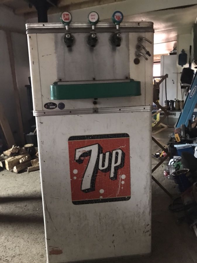 Vintage Cornelius 7Up Soda Fountain Dispenser Chest