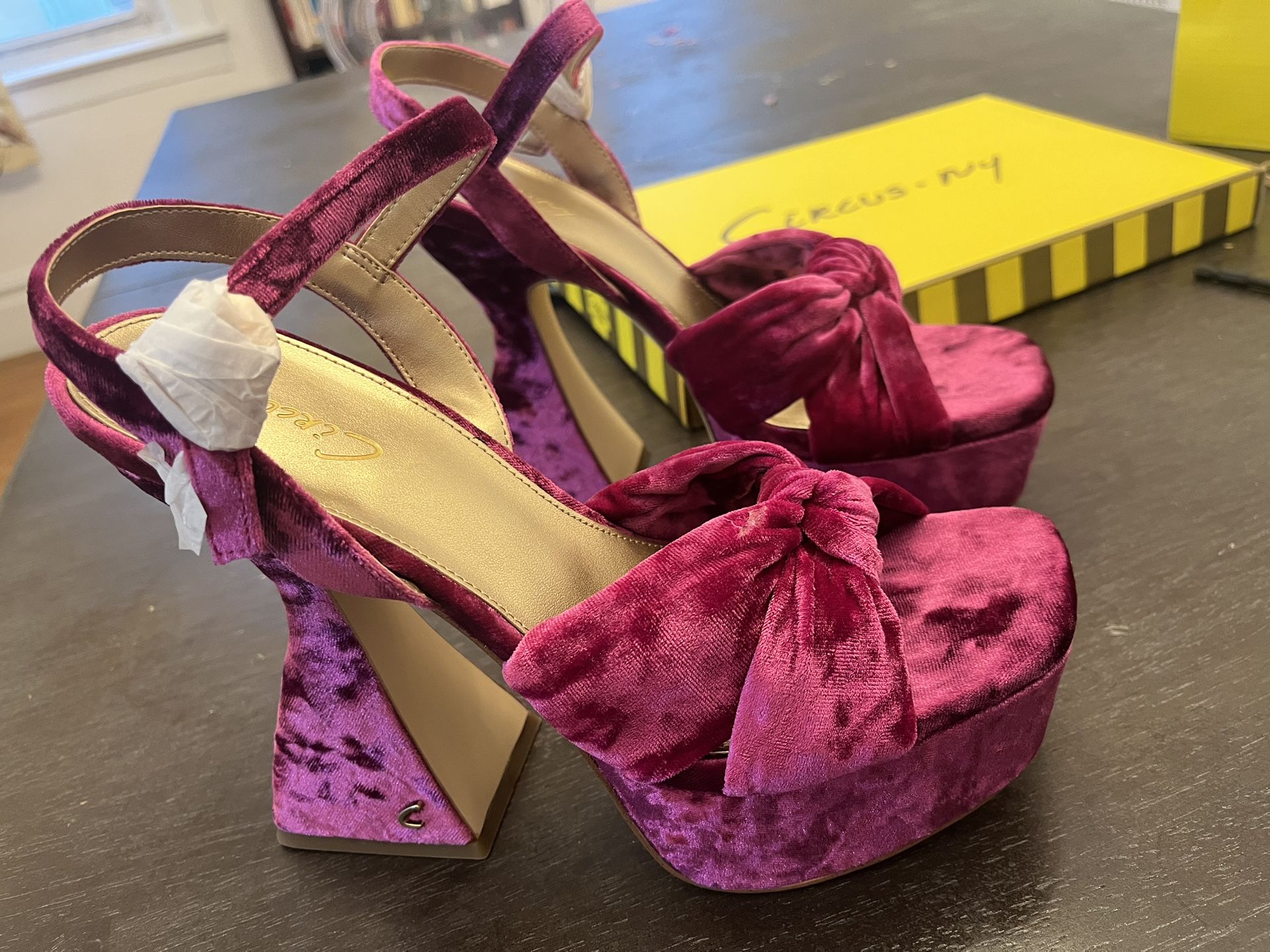 Circus NY - Magenta Velvet Size 8.5 Women’s Shoes