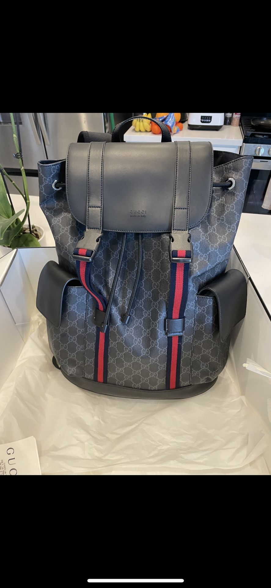 Gucci Bagpack With Receipt And Box 