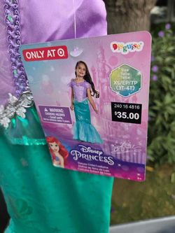 Ariel Deluxe girls Costume Size 3T-4T