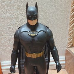 Large Vintage Batman With Cape And Movable Arms