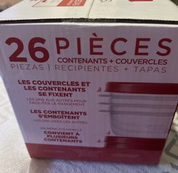 Rubbermaid Easy Find Lids Food Storage Containers with Vented Lids, 26 Piece Set