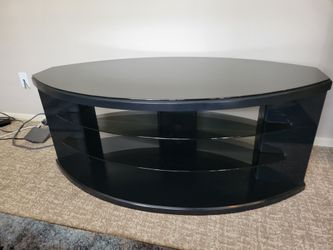 BLACK/GLASS TV STAND!! $35!!