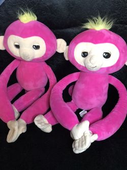 2 Pink monkeys -New!