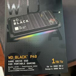 Wd Black P40 1TB External Drive