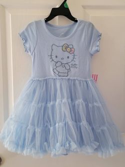 Toddler Girl's Hello Kitty Embroidered Tutu Dresses $10 each (One Available In Size 4T & One Available In Size 5T)