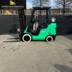 2006 Mitsubishi FGC25N 5,000 lbs LPG 3-Stage Cushion Forklift- 8,172 Hours