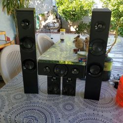 Panasonic  Black Speakers (5)
