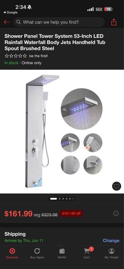 Shower panel