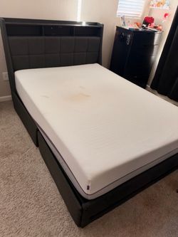 Purple Mattress, & Full Size Bed Frame