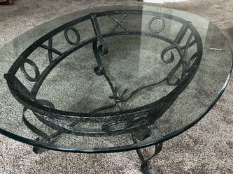 Glass coffee tables, end table and sofa table