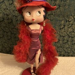 Rare Betty Boop Porcelain 16” Tall Doll Hard To Find