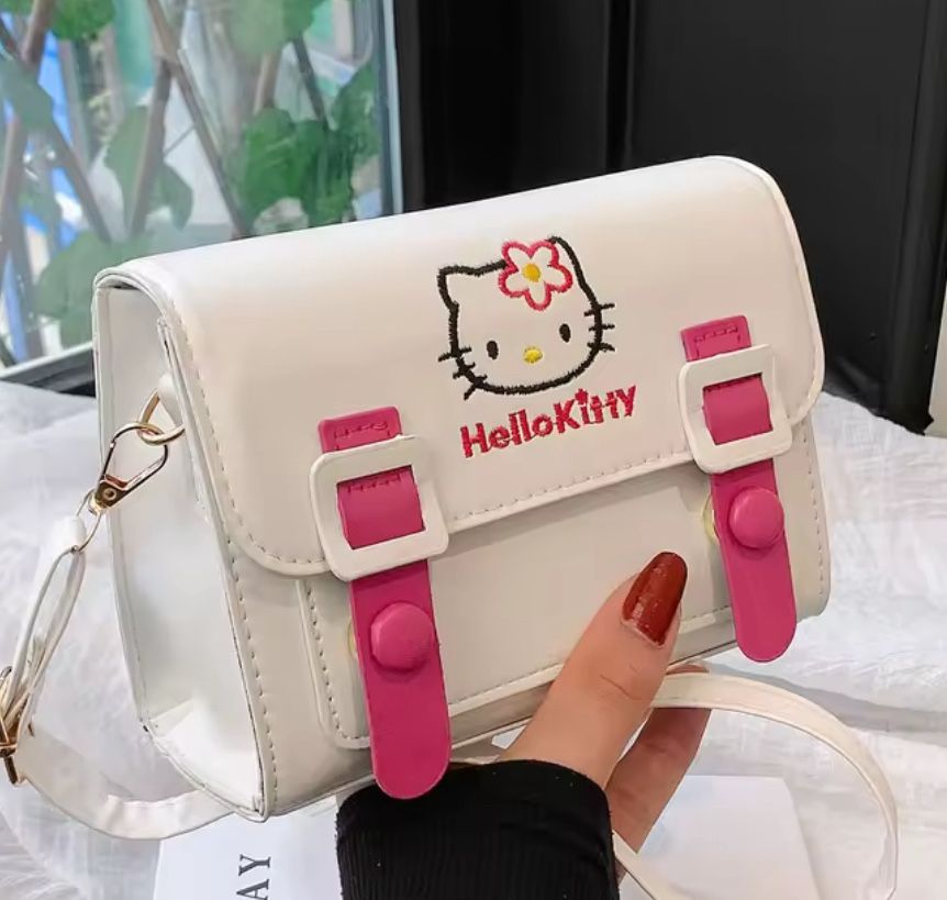 Anime Sanrio Crossbody Bags Hello Kitty Melody Kuromi Cinnamon Girls Women Luxury Brand Bag